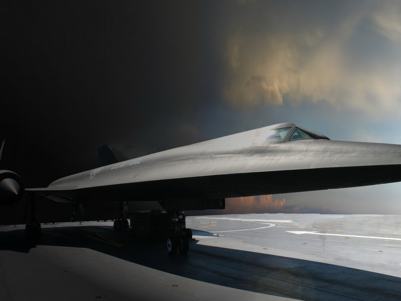 Stealth Fighter On A Runway Wallpaper