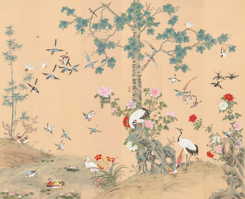 The Chinese Garden Chinoiserie Wallpaper Product Image Of