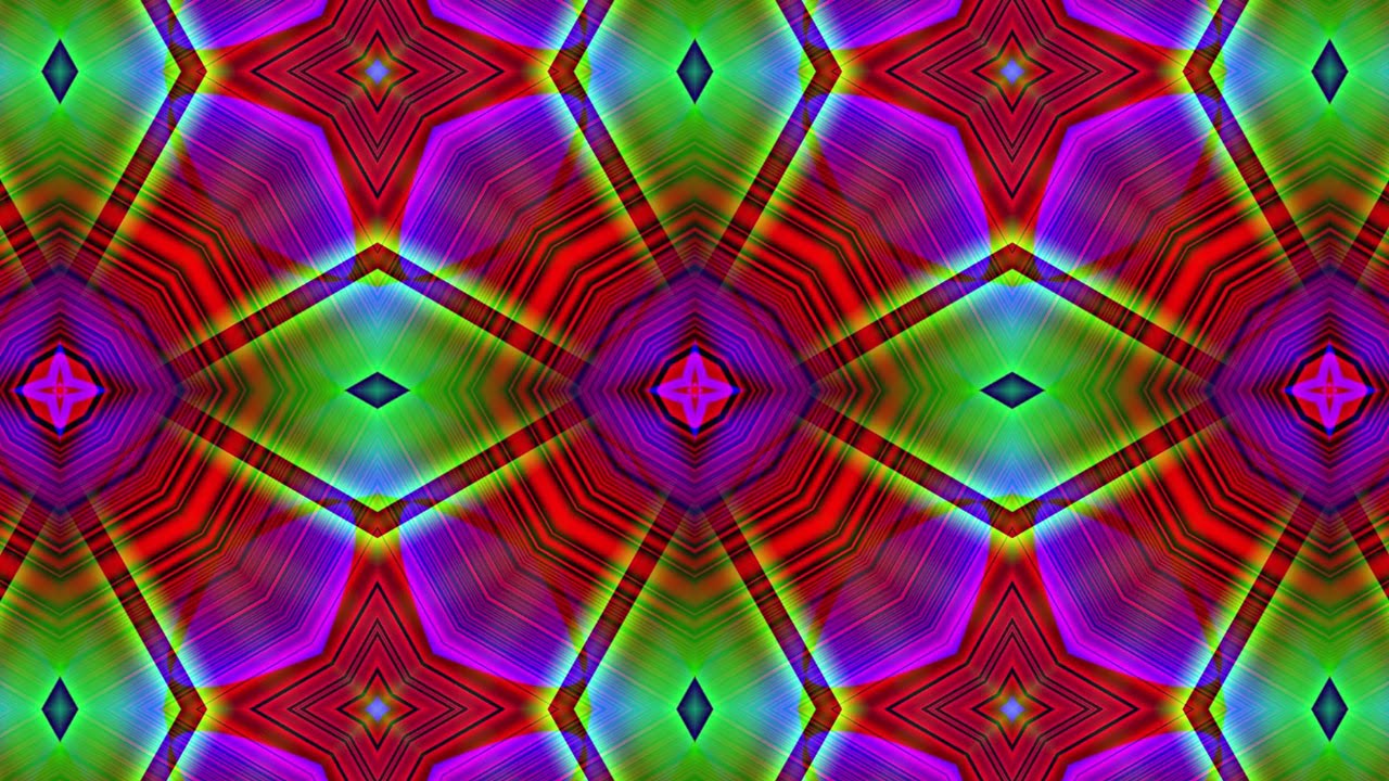 Geometric Kaleidoscope Background Colorful HD Motion