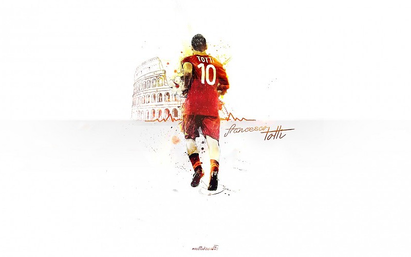 Francesco Totti As Roma Wallpaper Desktop