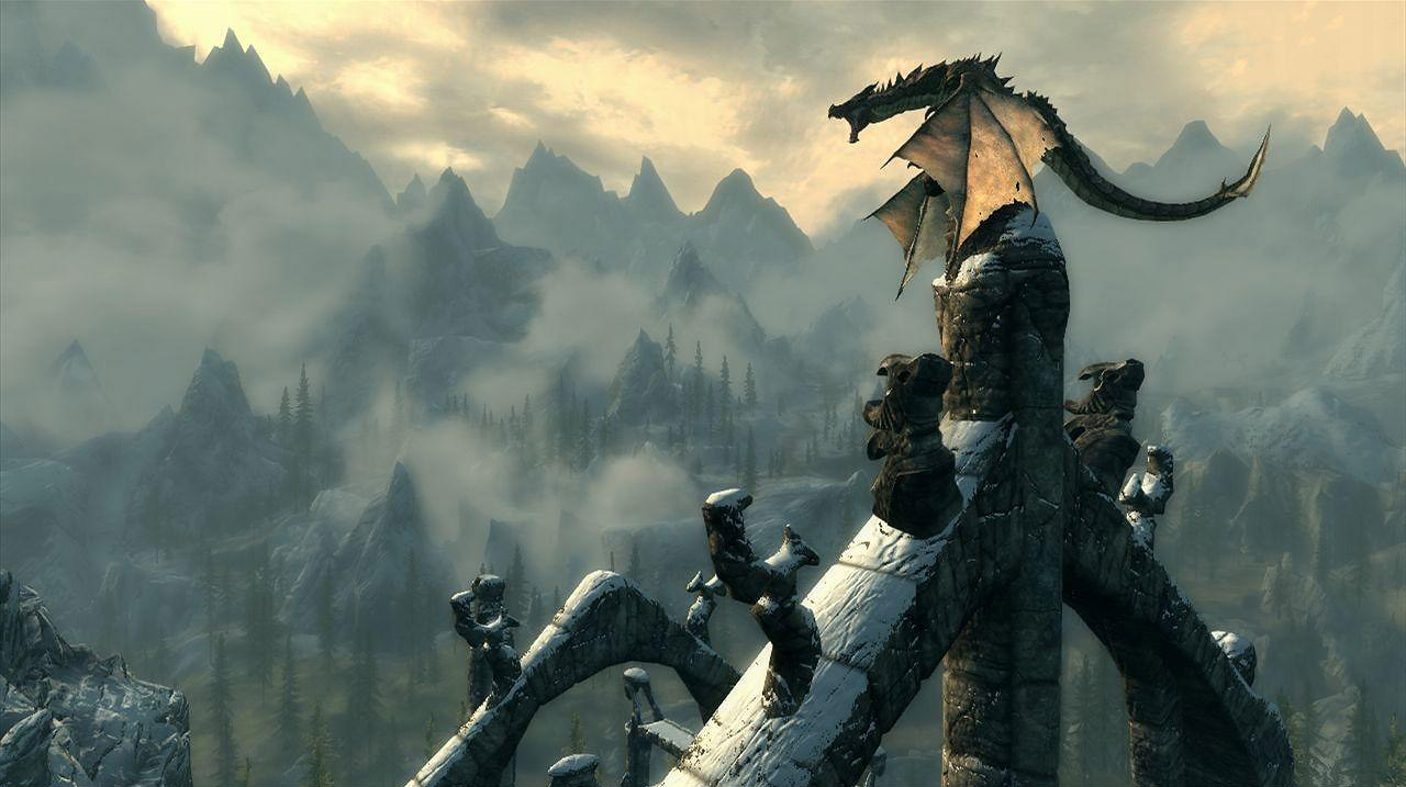 Scrolls V Skyrim Background Game Desktop Wallpaper Jpg