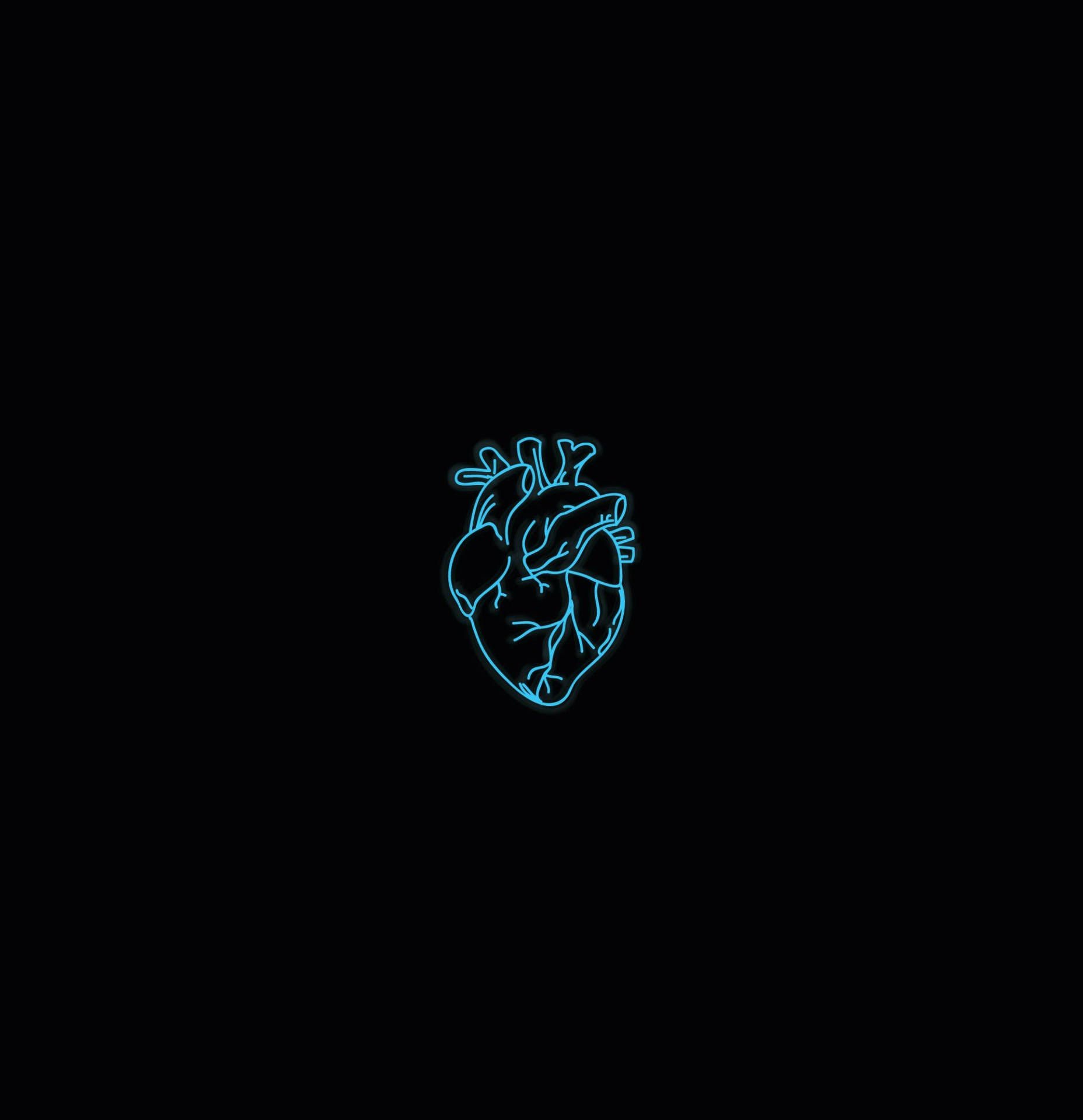 Neon Blue Aesthetic Wallpaper