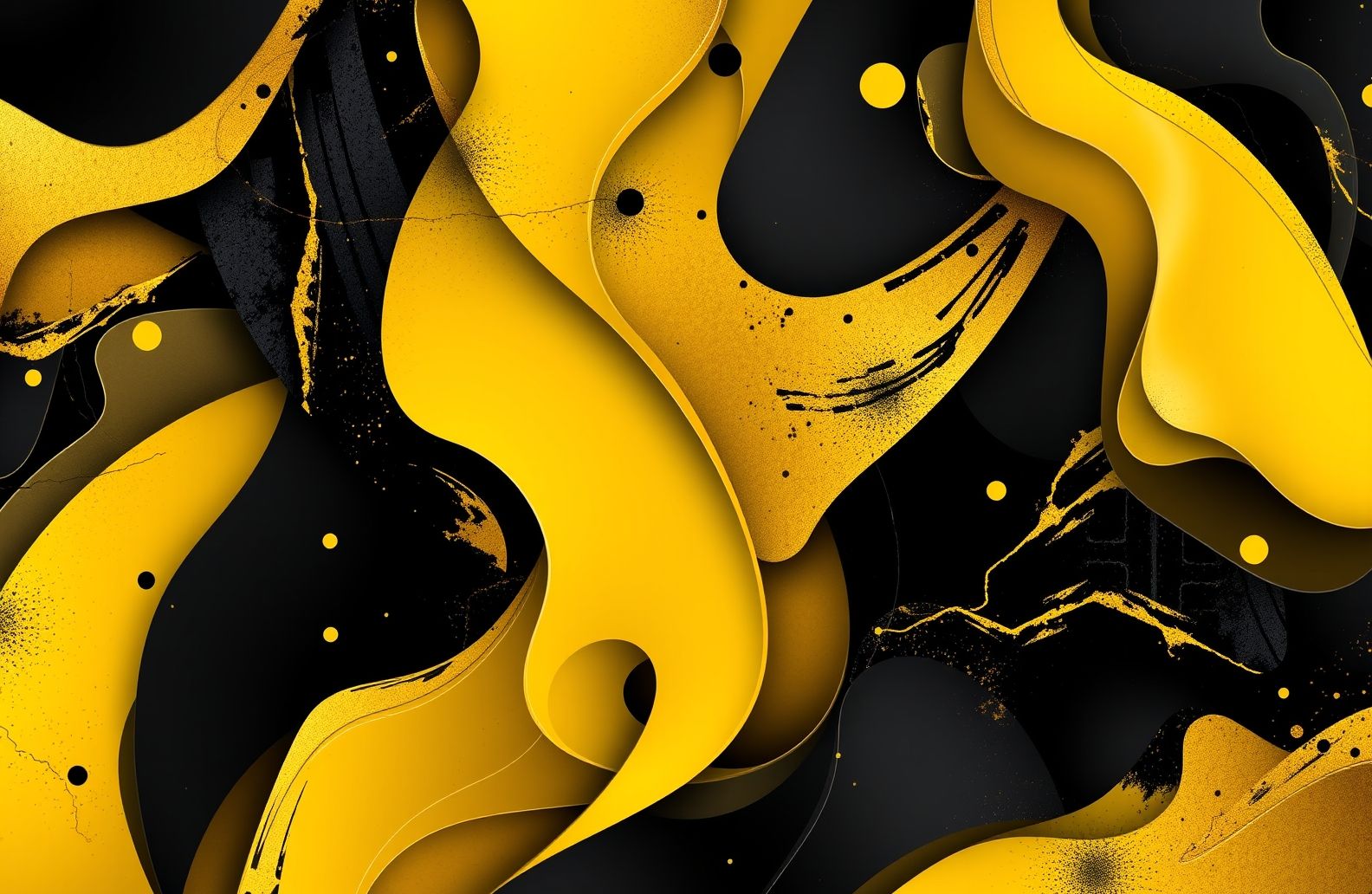 Black And Yellow Hd Wallpaper