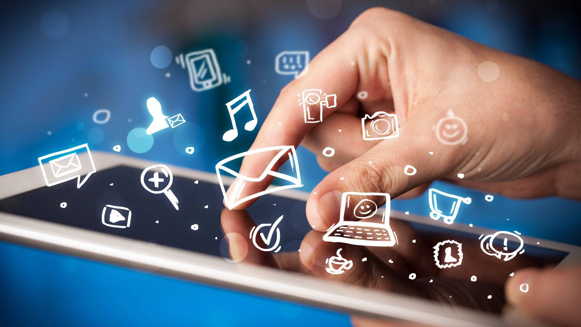 Touchscreen Contact Us Wallpaper