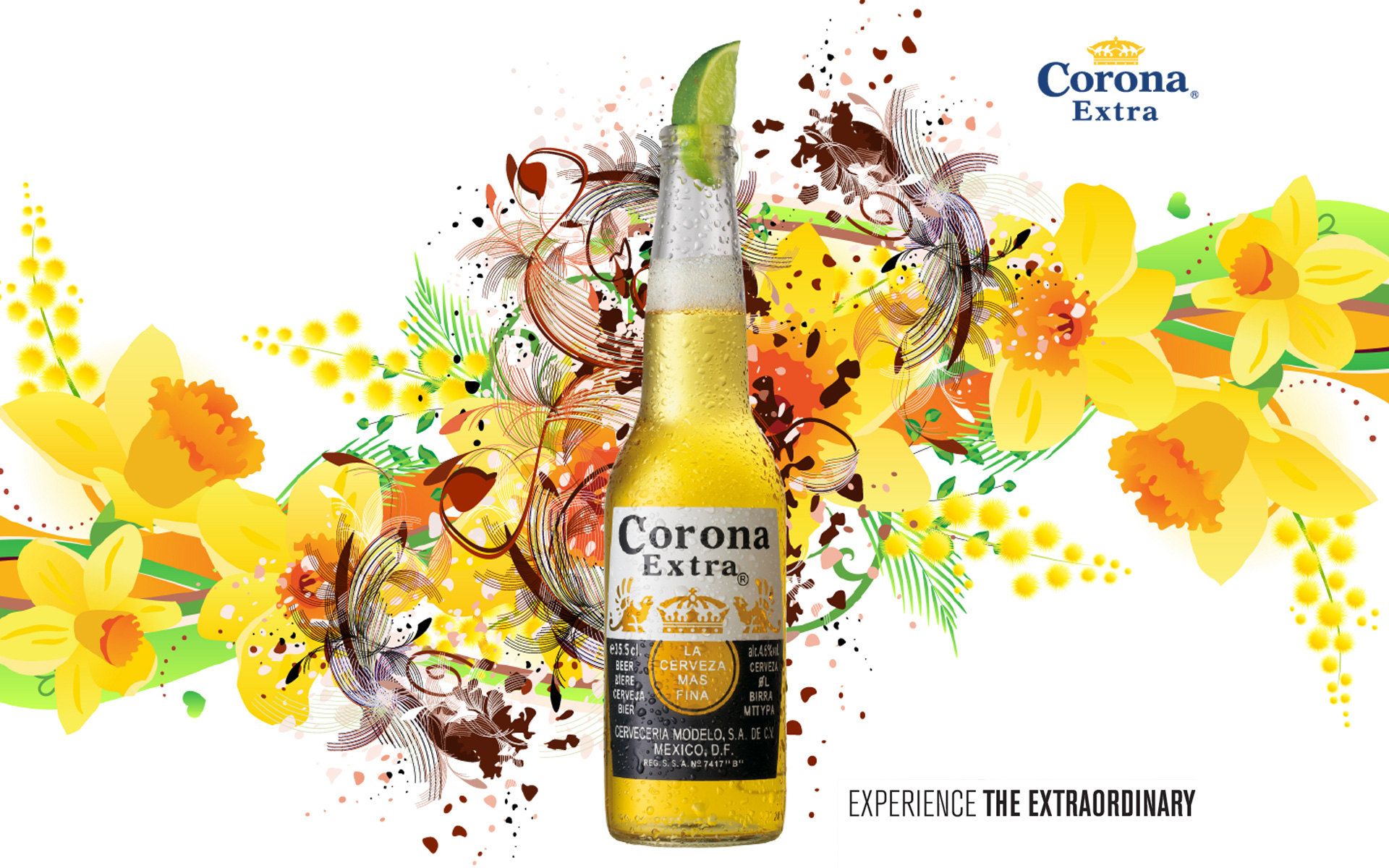 Corona Extra Beer Wide Desktop Background