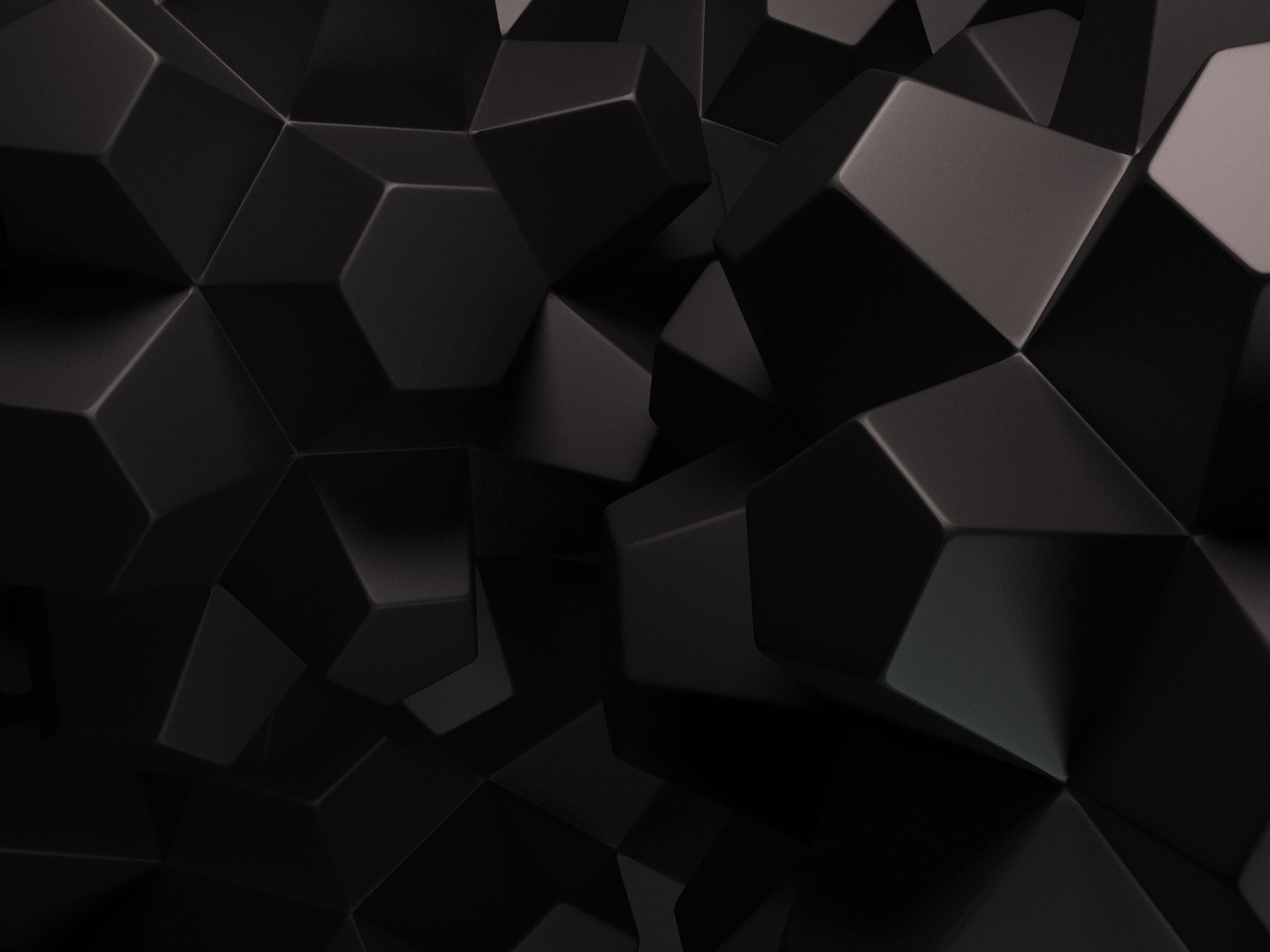 Abstract Black Shapes Desktop Pc And Mac Wallpaper