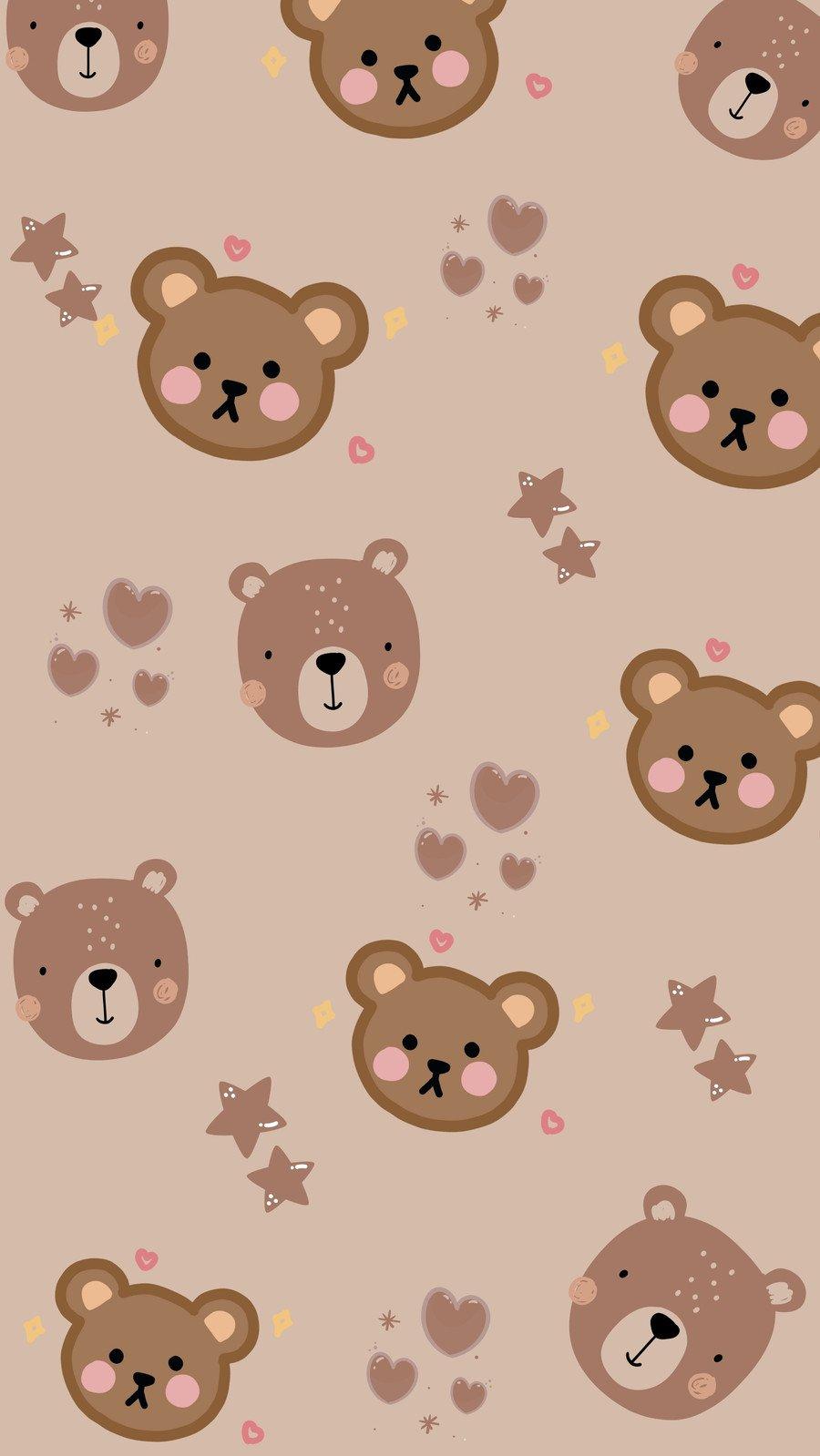 And Customizable Bear Wallpaper Templates