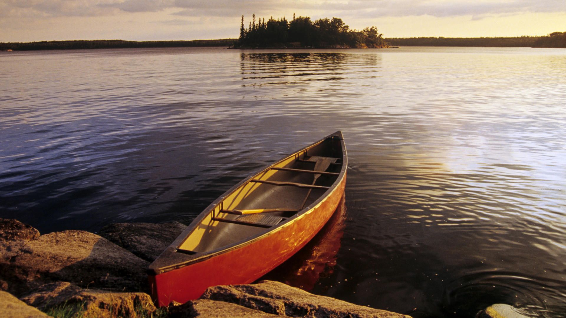 Nature Canoe On Nutimik Lake Whiteshell Provincial Park