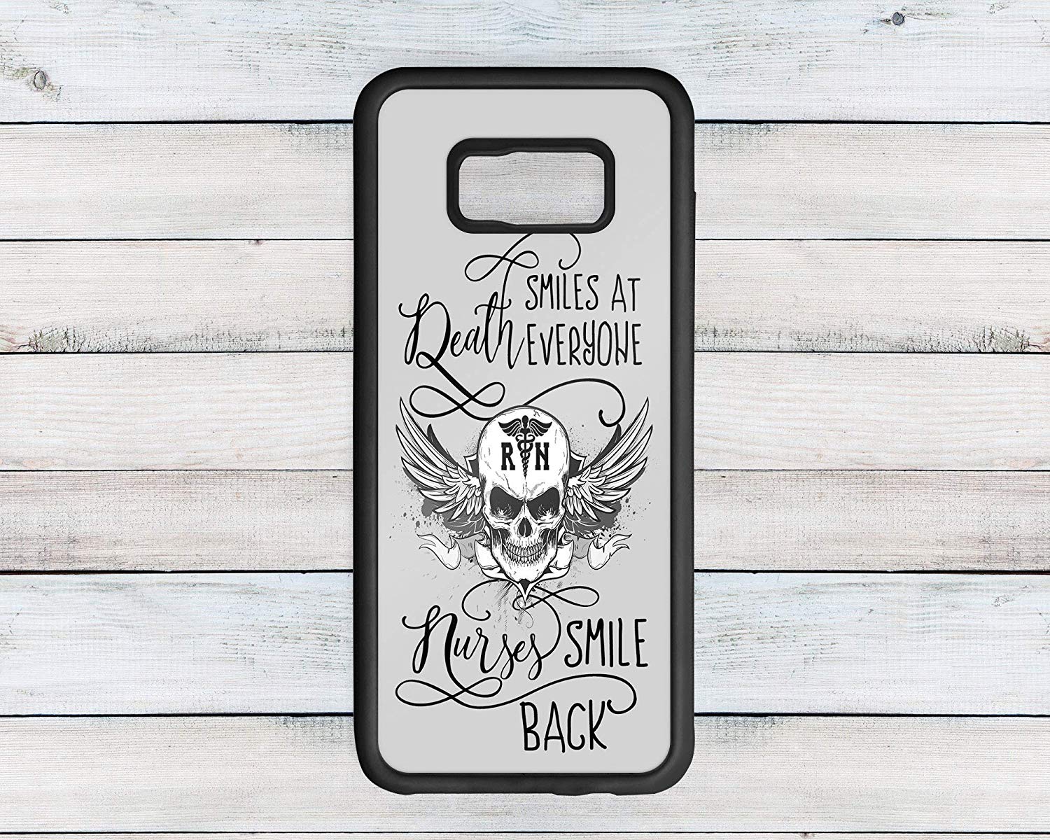 Amazon Samsung Galaxy Phone Case Rn Winged Skull Death Smiles