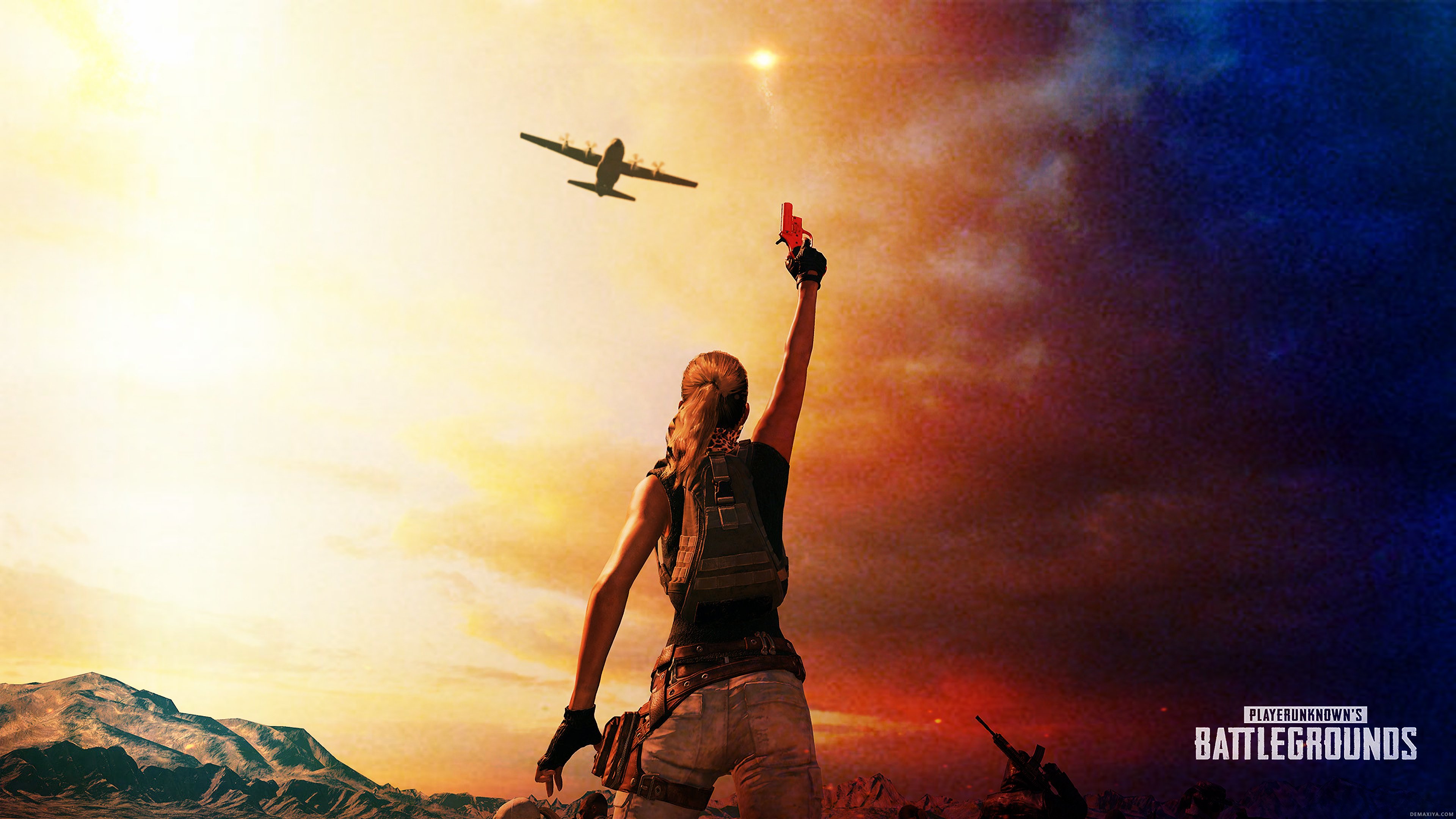 Playerunknowns Battlegrounds Flare Gun Miramar 4k HD Games Wallpaper