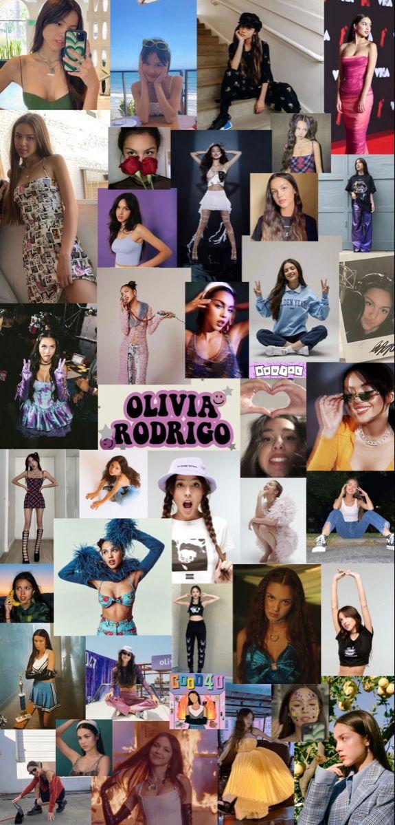 Olivia Rodrigo collage Celebrity wallpapers Olivia Cute