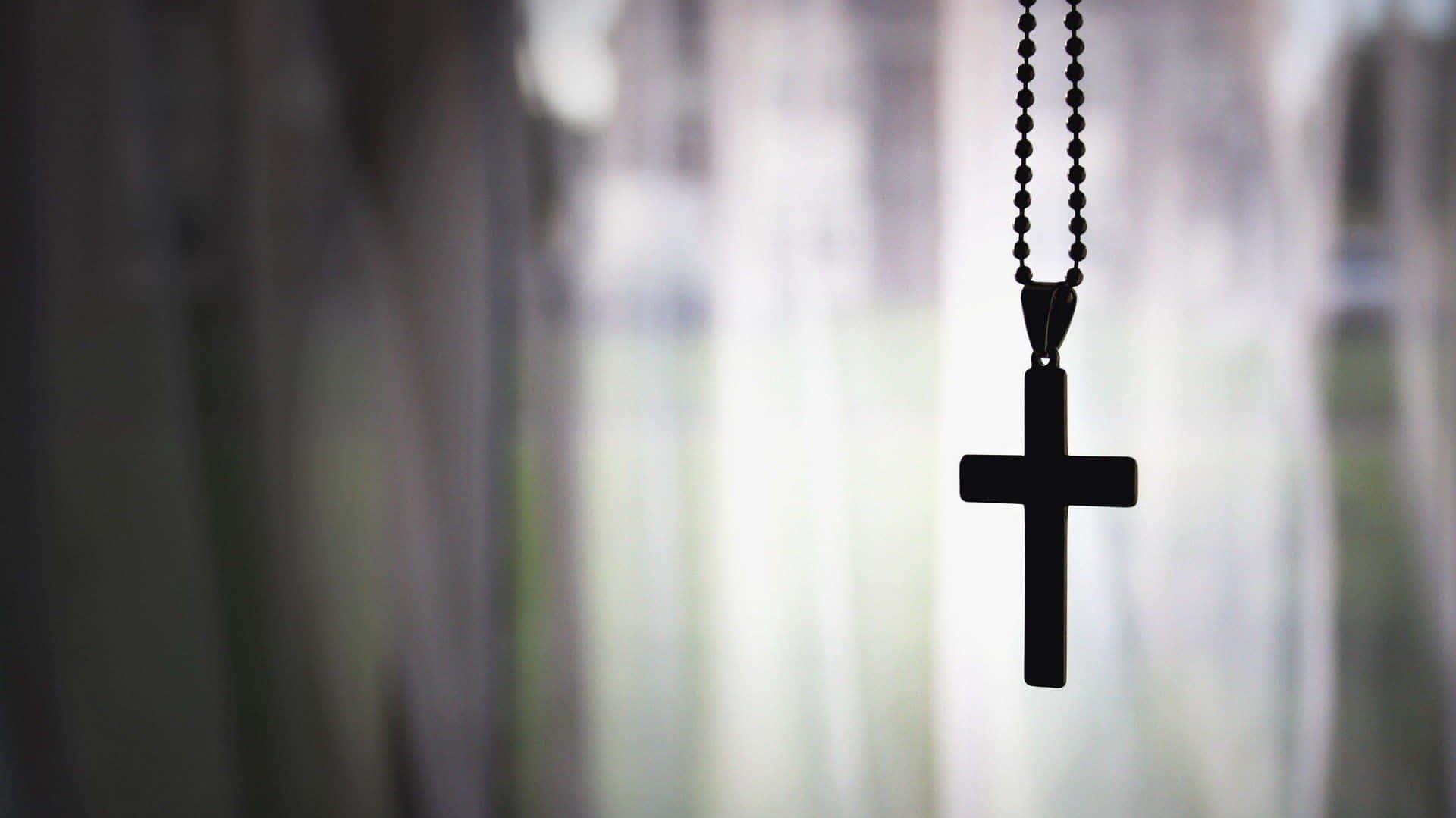 Black Rosary Cross Wallpaper