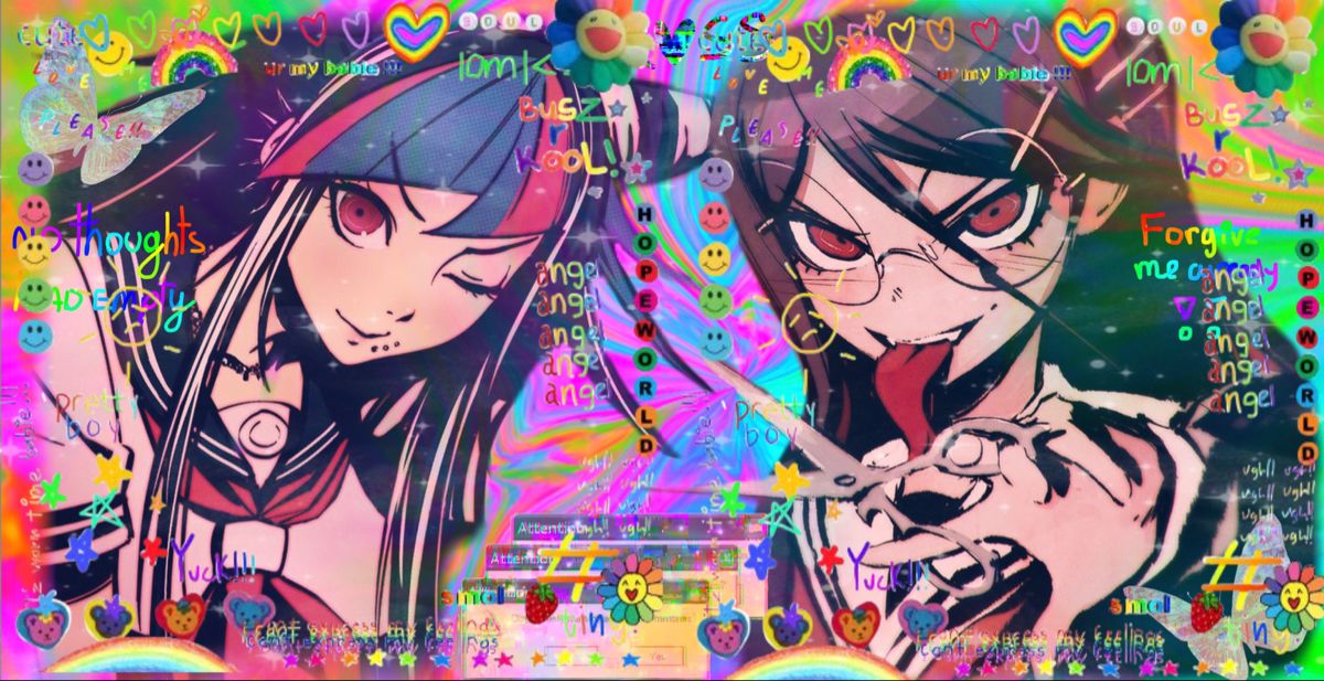 Matching Toko And Ibuki Glitchcore Pfp Cyberpunk Anime