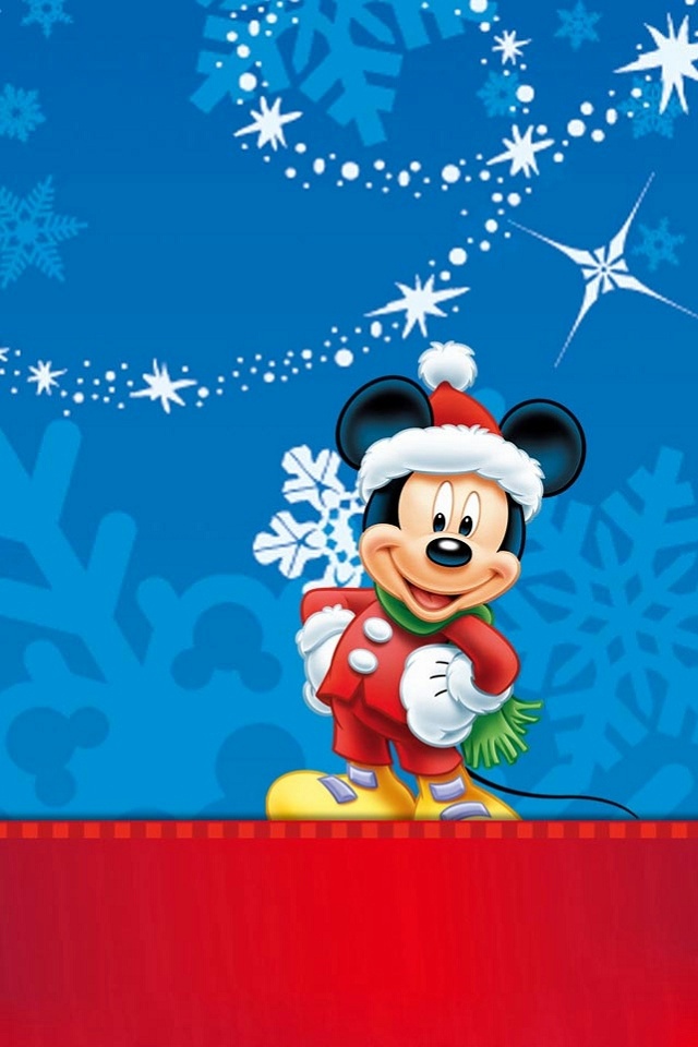 Mickey Mouse Christmas iPhone Wallpaper and iPhone 4S Wallpaper