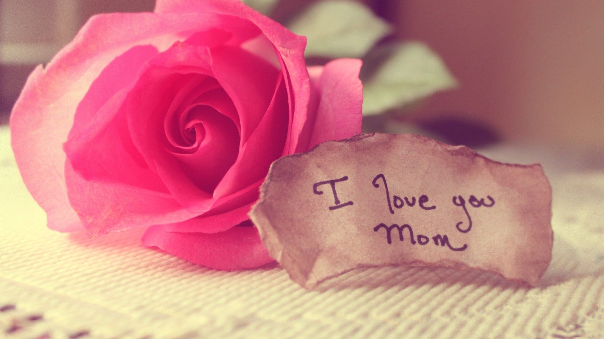 I Love You Mom Wallpaper HD With Image Happy