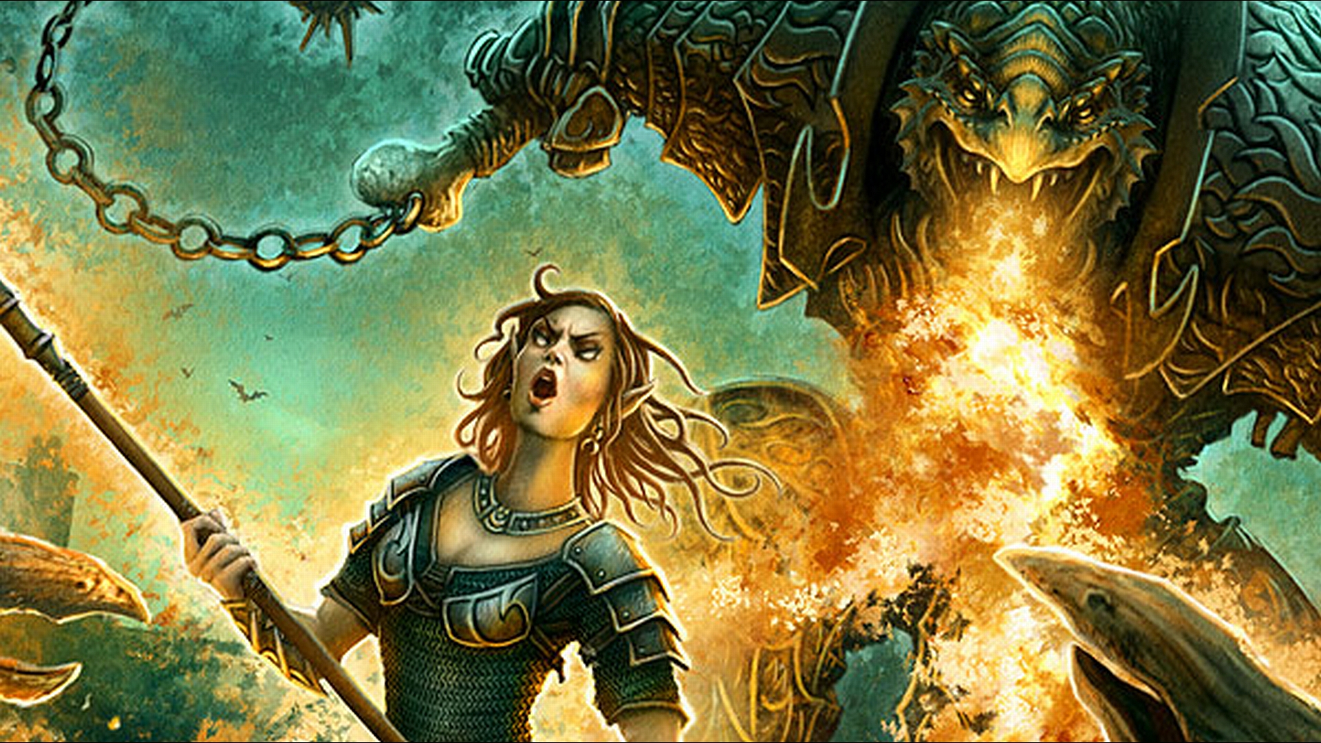 Wallpaper Red Wariors Amazon Women Warriors Fantasy Background