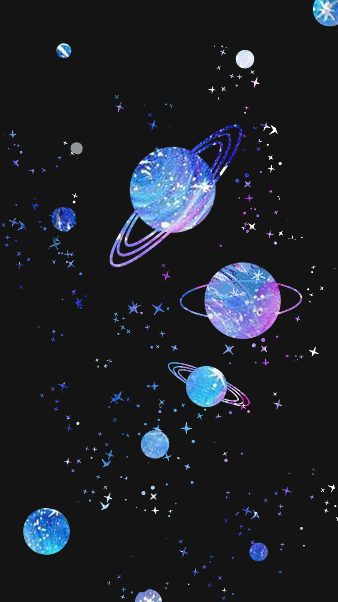 Dark iPhone wallpaper Dark in 2019 Galaxy wallpaper Planets 1080x1920