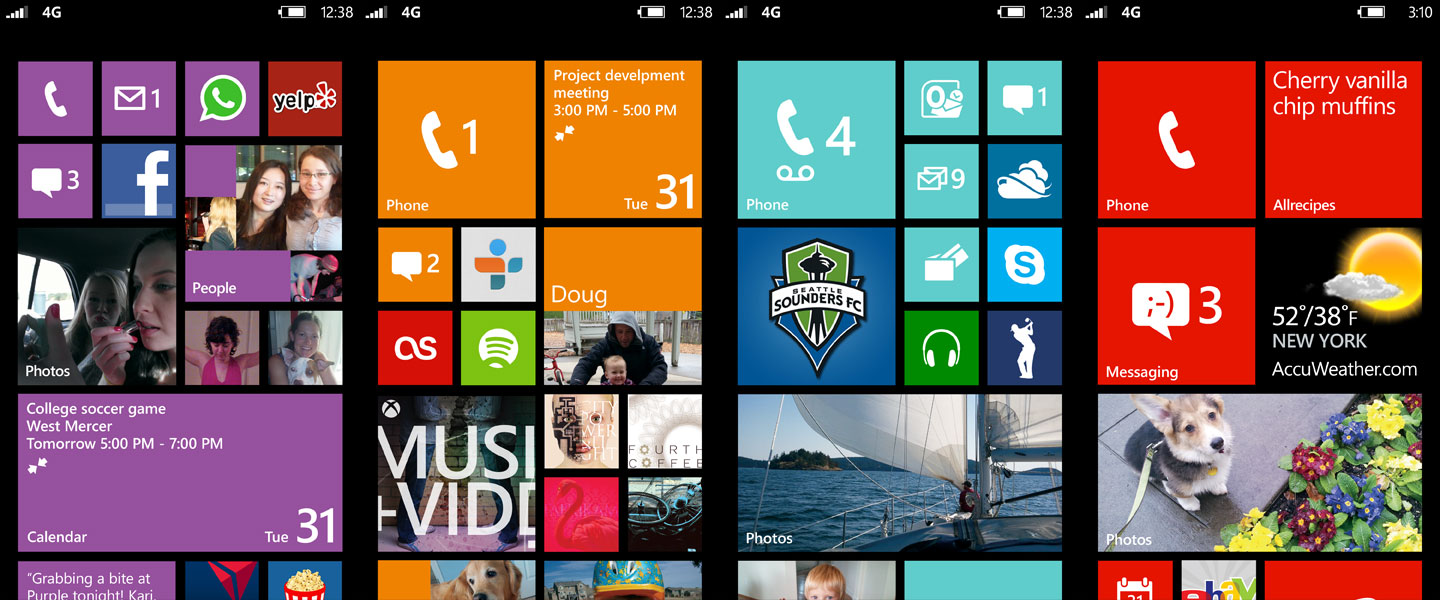 New Hues The Windows Phone Start Screen Es In Lots Of