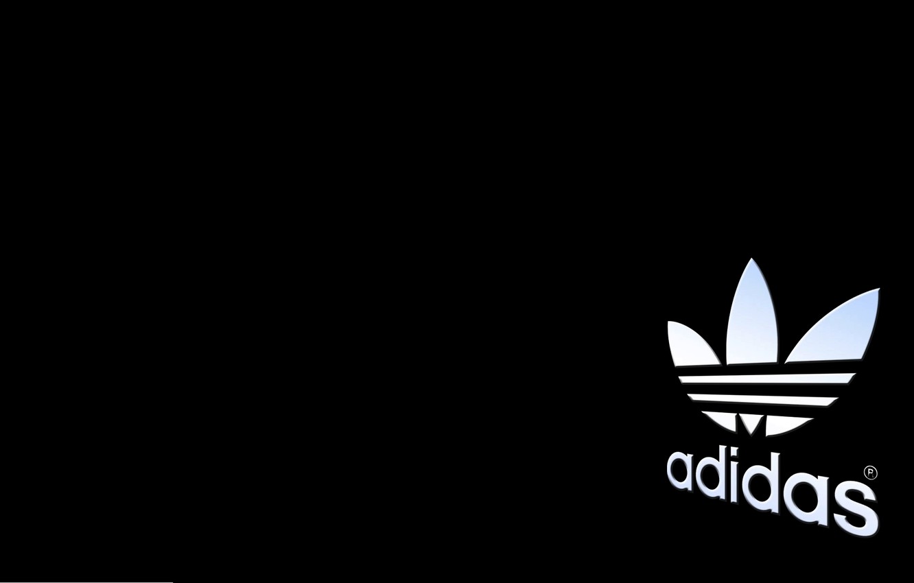 Wallpaper Black Background Logo Adidas Originals Brand Image