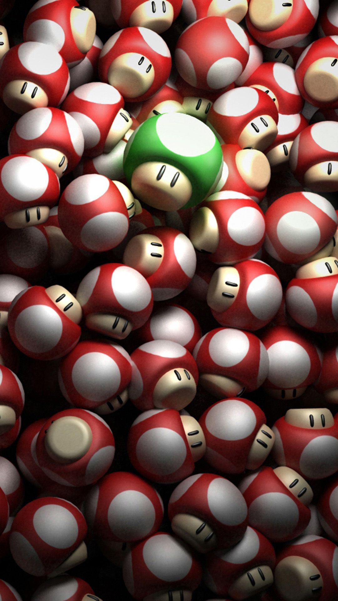HD Super Mario Mobile Wallpaper Mushrooms Red Green Up Jpeg