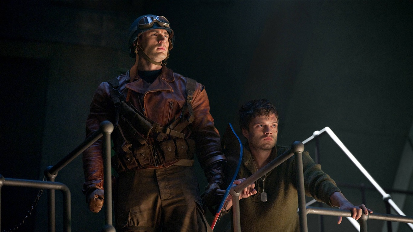 Captain America With Ww2 Shield The First Avenger