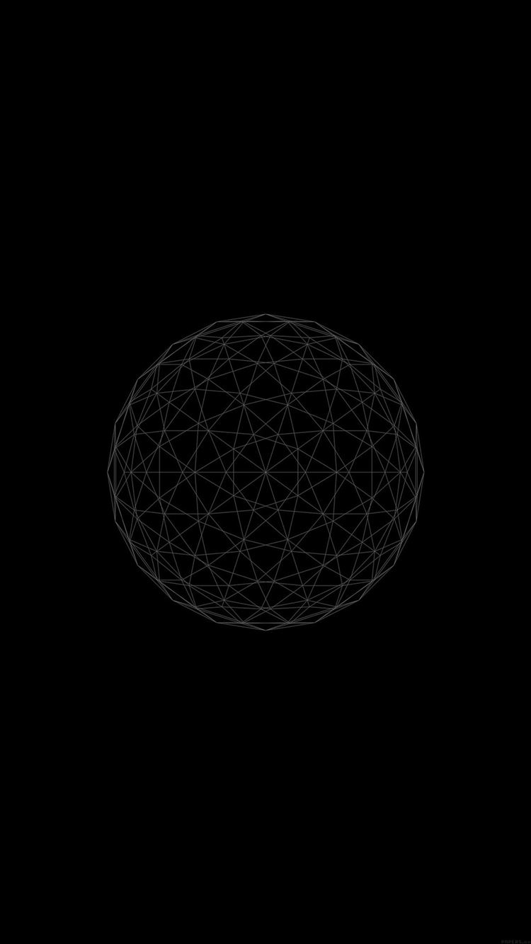Line Abstract Circle 3d iPhone Wallpaper