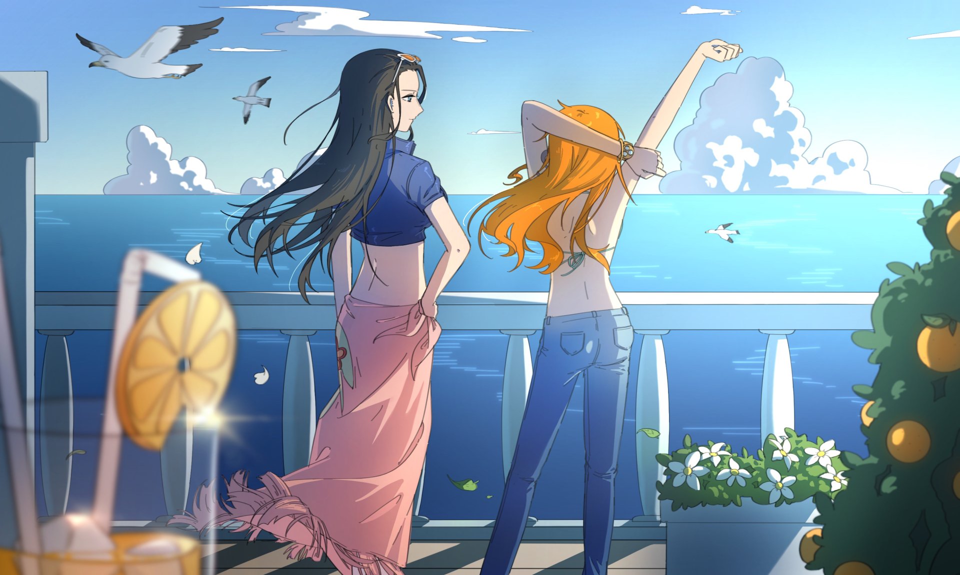 Nami Nico Robin Anime One Piece HD Wallpaper By