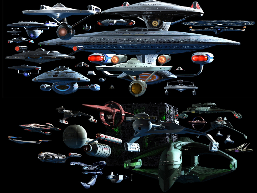 Star Trek All Ships Wallpaper Collection