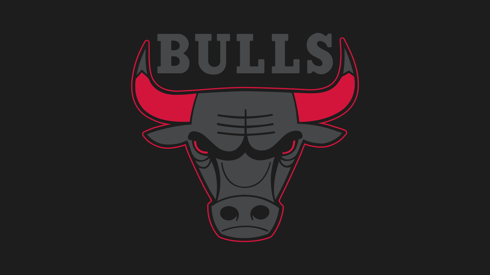 Chicago Bulls Logo Black HD Desktop Mobile Wallpaper Background