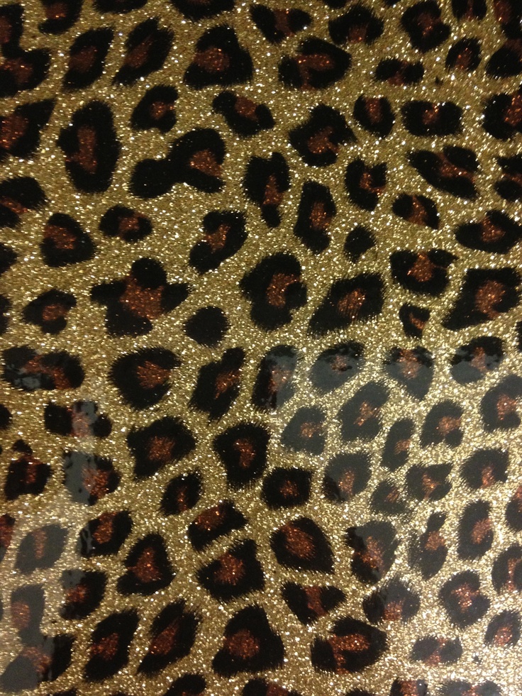 Leopard Print Glitter iPhone Wallpaper