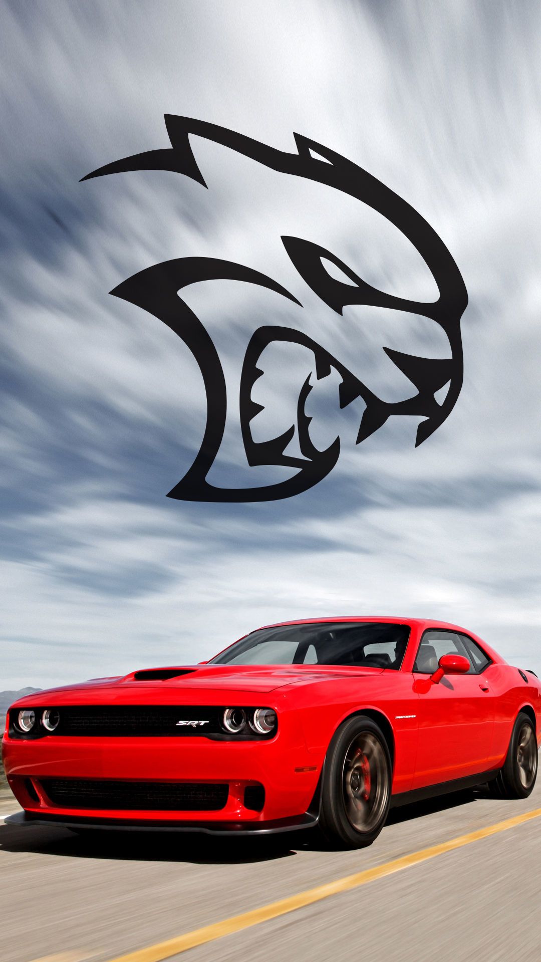 Hellcat Dodge Challenger iPhone Wallpaper
