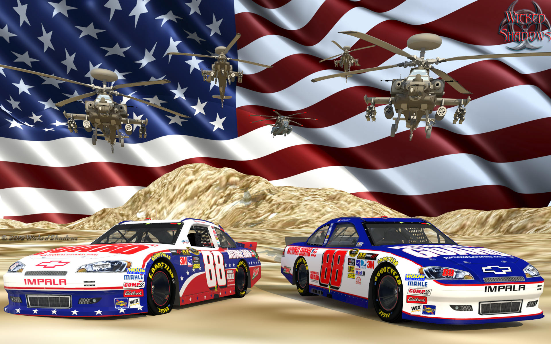 Wallpapers By Wicked Shadows Dale Earnhardt Jr Nascar Unites 1920x1200