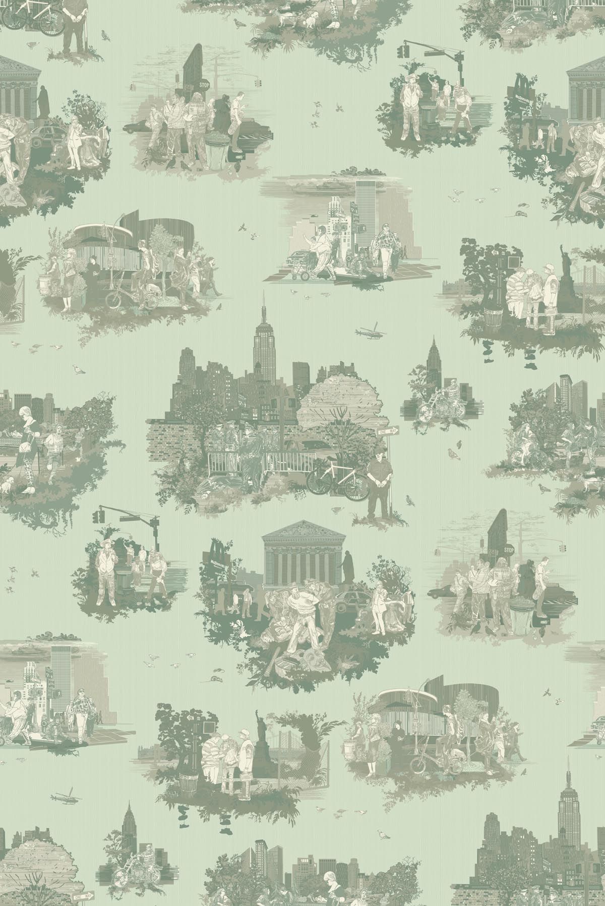 Free download York Wallcoverings AT4135 Blue Book Scenic Nautical Toile