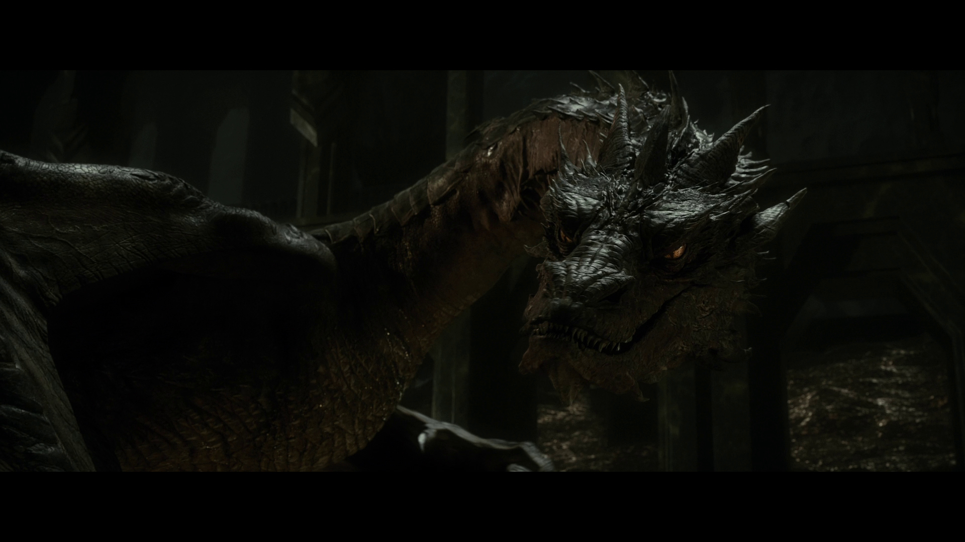 Smaug Breathing Fire The Dragon