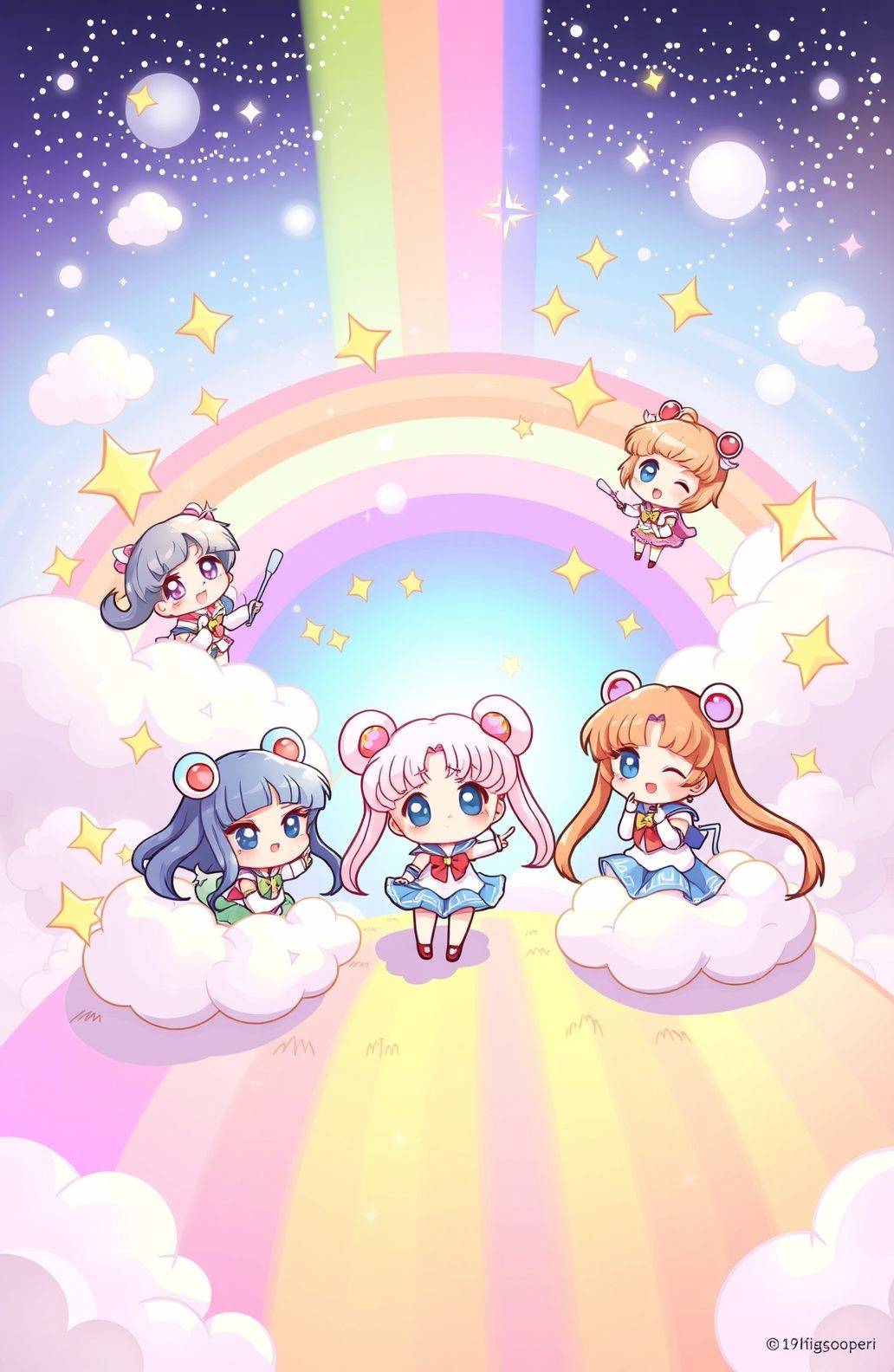 Kawaii Sailor Moon Wallpaper