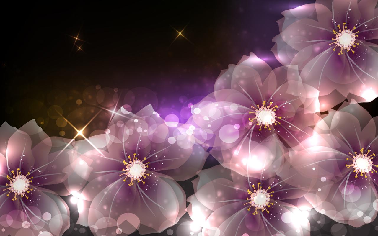 Glowing Flowers Live Wallpaper Is The Most Popular For Your