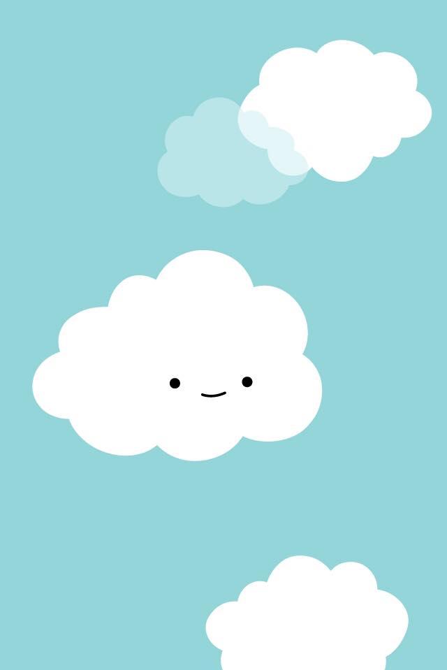 Cute Clouds iPhone Wallpaper