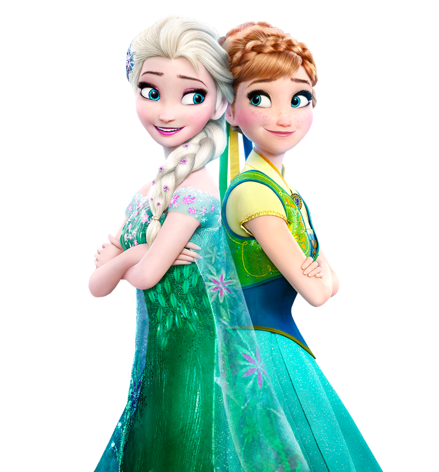 Elsa and Anna Frozen Fever   Vector by Simmeh 862x926