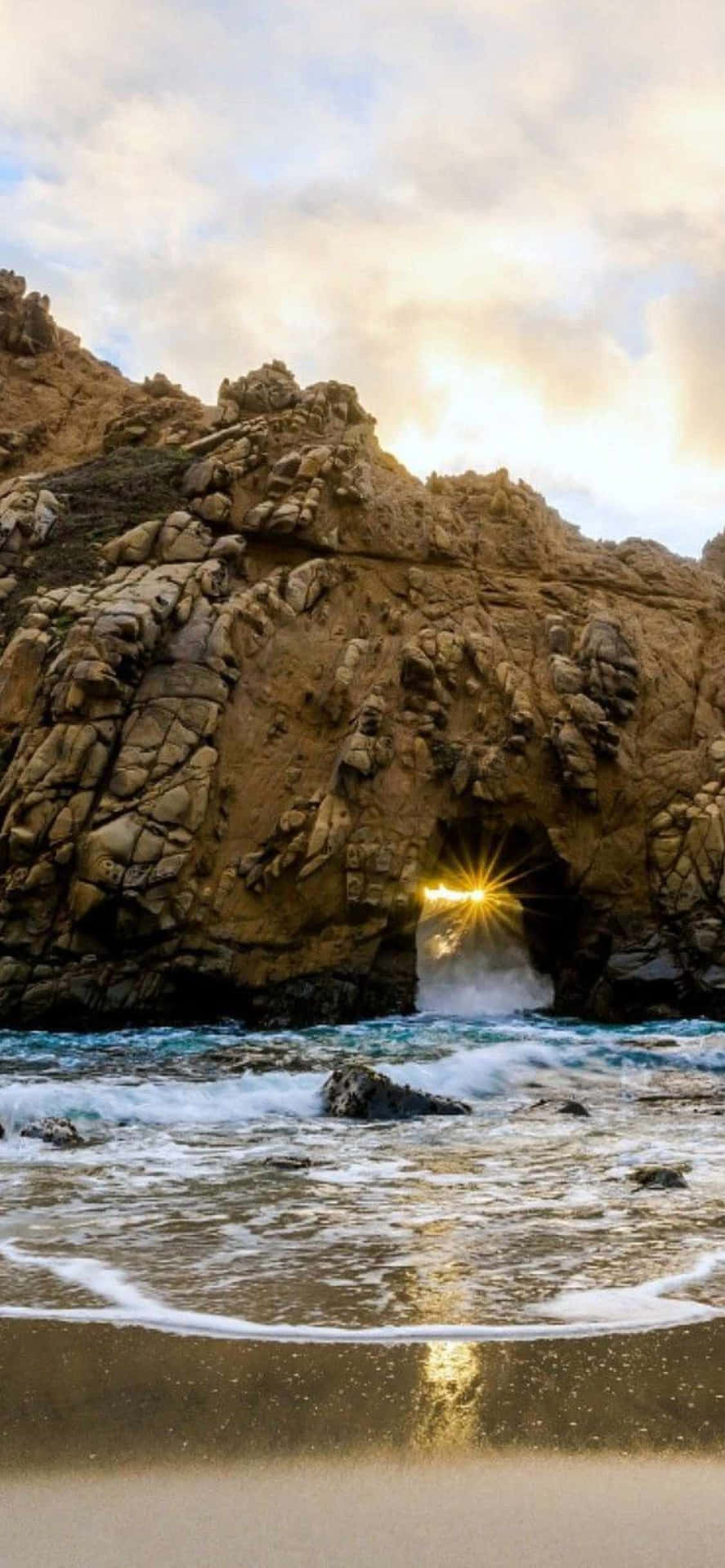 iPhone Xs Malibu Background Wallpaper