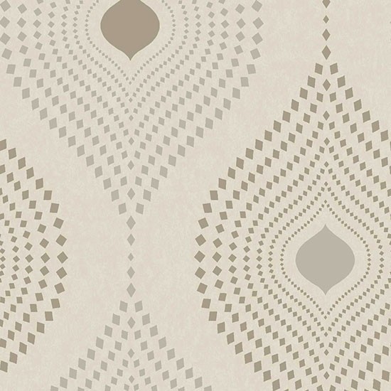 Tia Geometric Design Wallpaper Dove Sample Modern