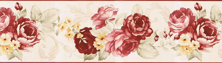 Details About Chateau French Victorian Roses Wallpaper Border Ch77625