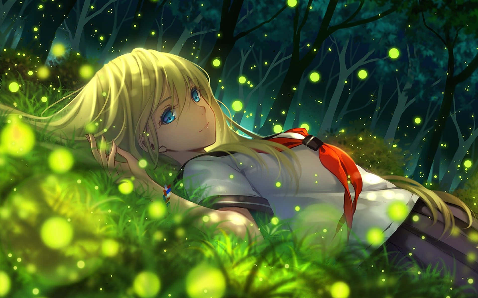 Green Anime Wallpaper