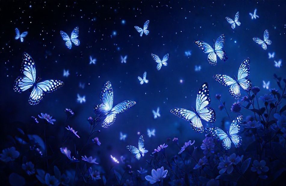 Night Butterfly Wallpaper