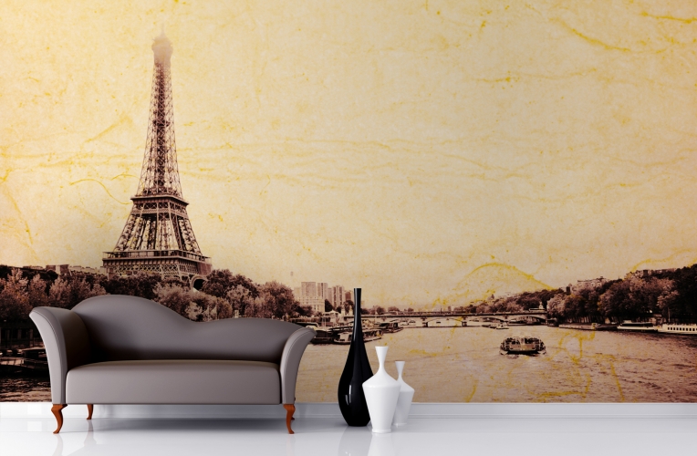 Retro Paris Wallpaper Wall Mural Muralswallpaper Co Uk