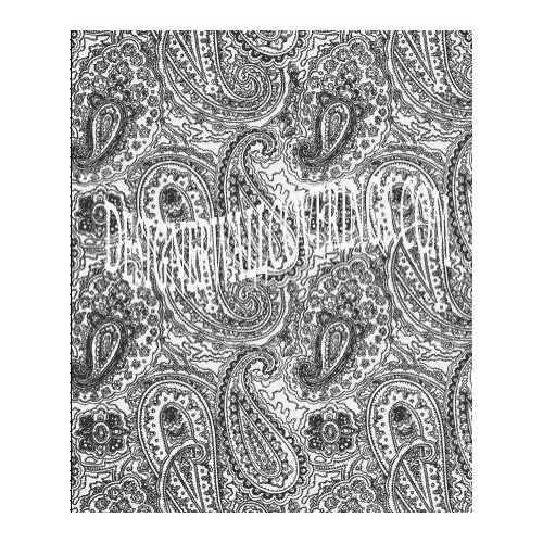Black And White Paisley Wallpaper Kitchen Dining