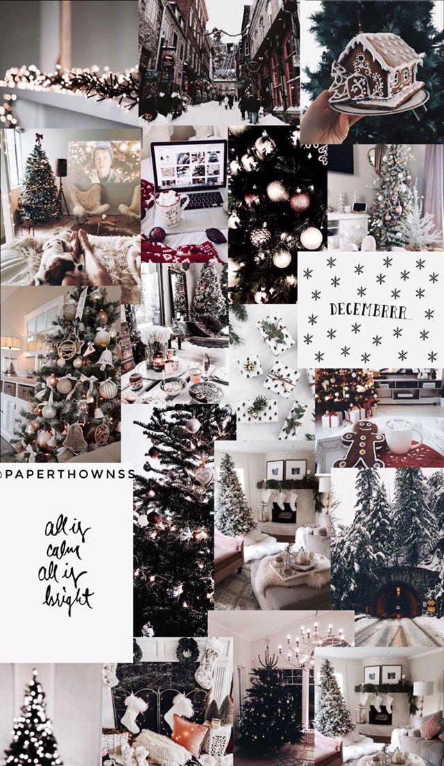 Christmas collagewallpaper by paperthownss Wallpaper iphone