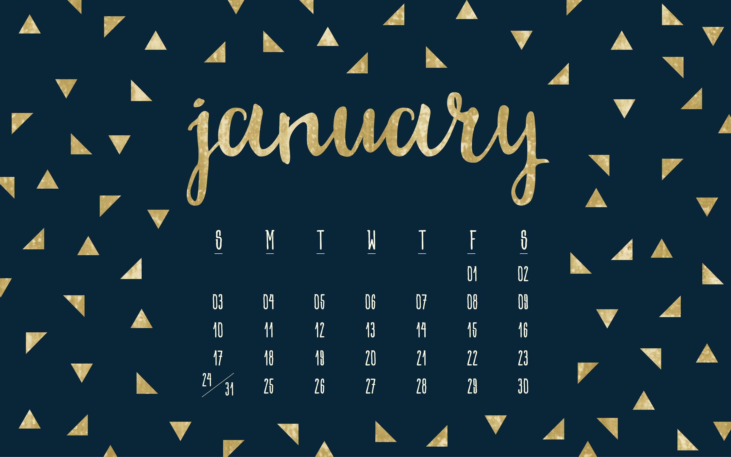 Desktop Wallpapers Calendar January 2016 2880x1800