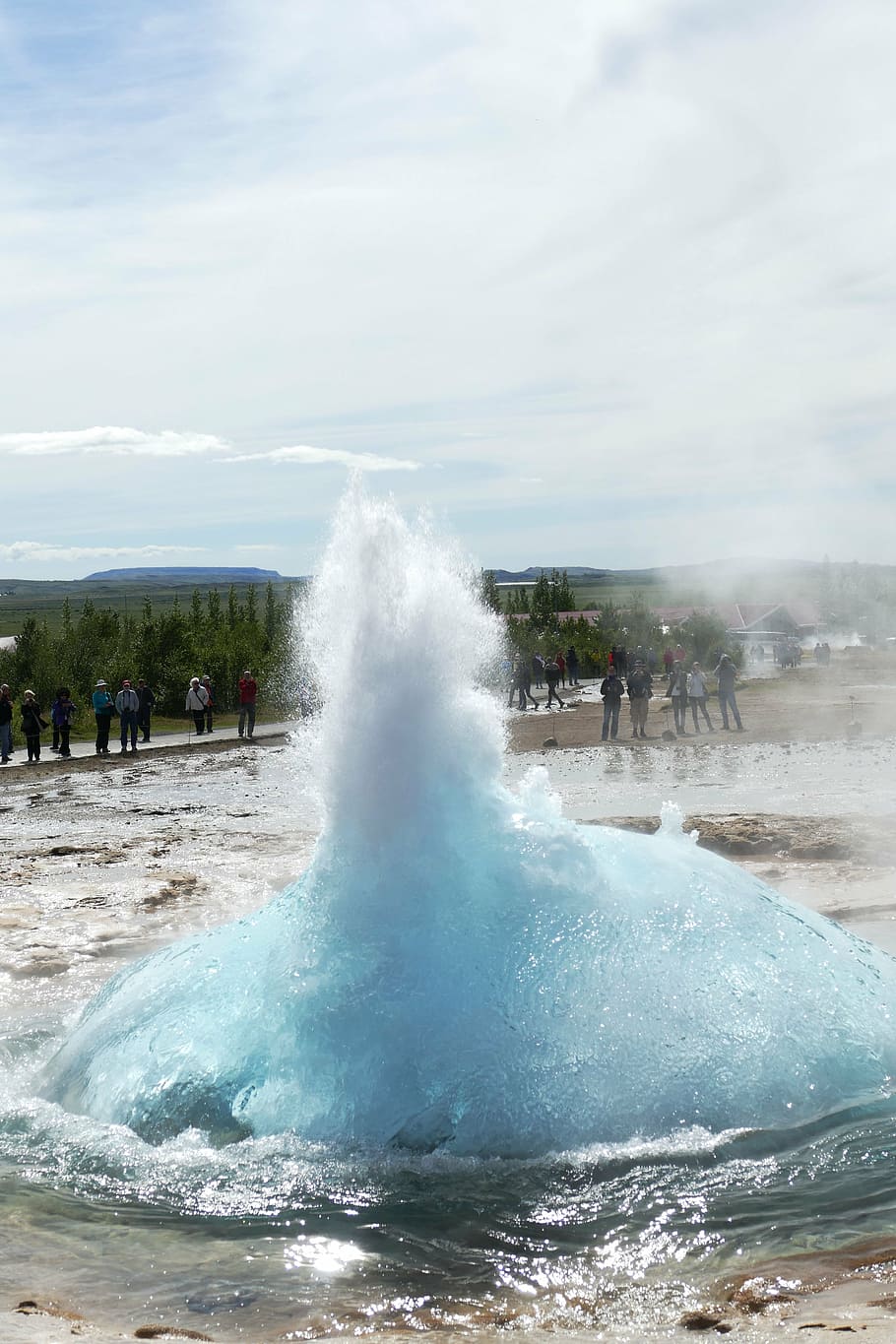 HD Wallpaper Geyser Iceland Fountain Landscape Water Nature