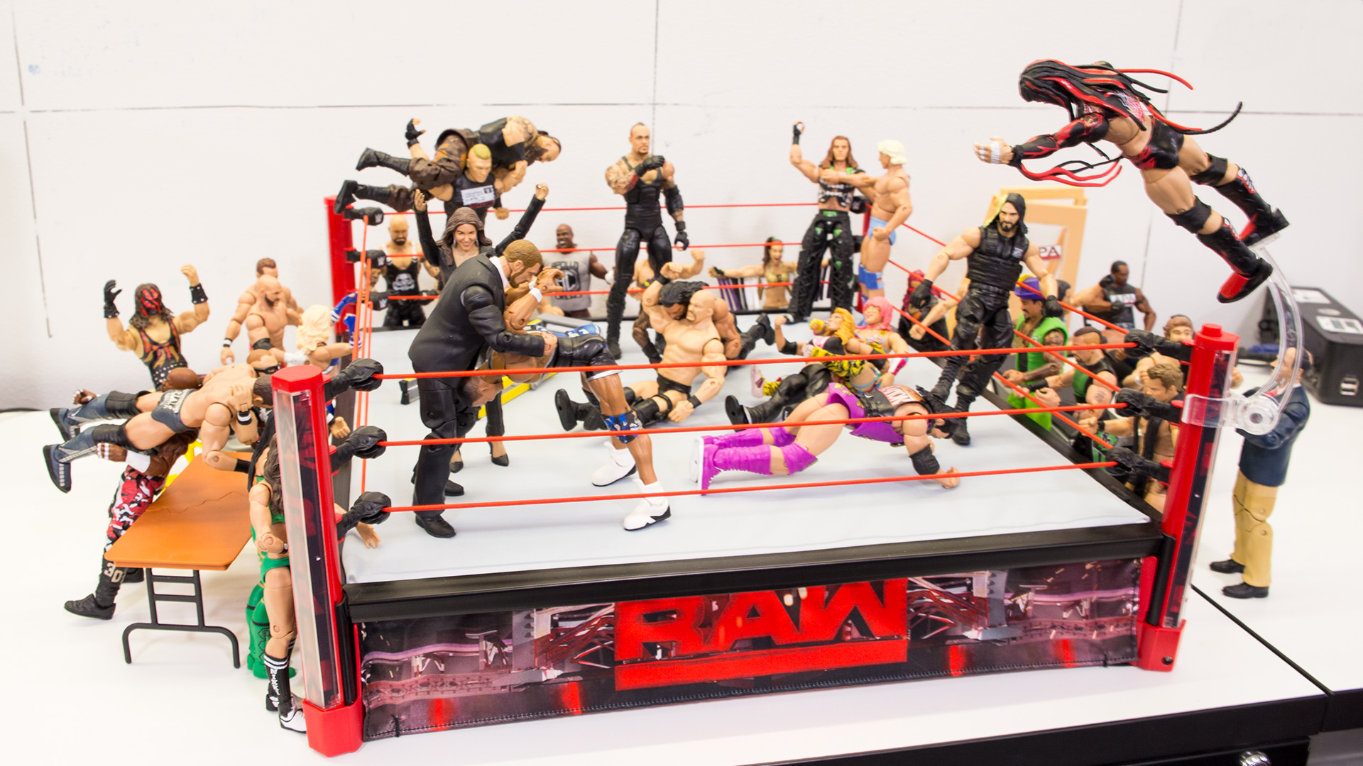 Using WWE action figures to imagine one of Raws many possible 1920x1080