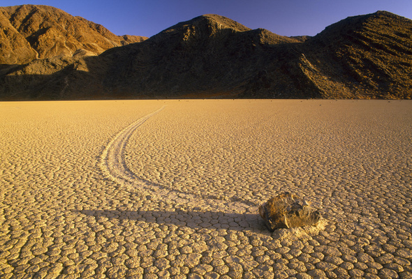 Wallpaper Death Valley California Usa Race Track Sunset Path